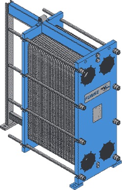 Tеплообменник разборный пластинчатый Funke