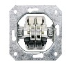 Выключатель delta электро-механическая часть для монтажа под штукатурку 10а 250в перекрестный 1 клавиша 2 переключения контакта