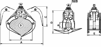 Грейфер Rozzi R44/900