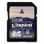 Карта памяти Kingston SDHC 32 GB Class 4