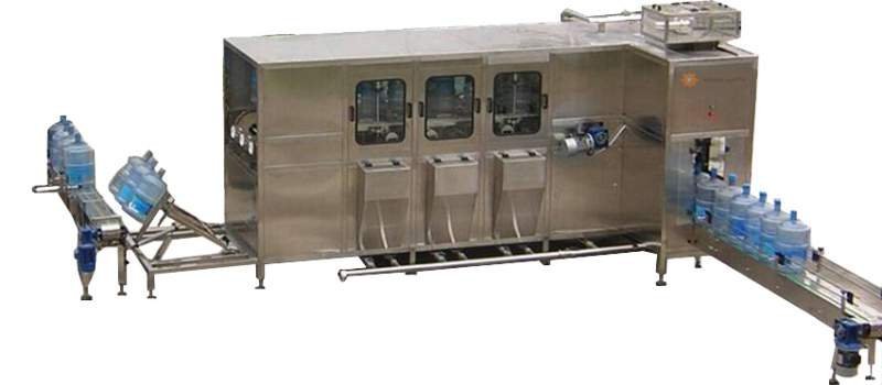 Автомат розлива воды в 19 литровые бутыли QGF - 450 (моноблок)