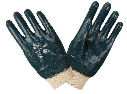 Нитриловые перчатки с покрытием средней массы 2Hands 7002