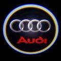 Проекторы логотипов, подсветка дверей с логотипом Audi