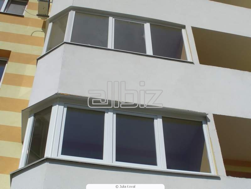 Остекление балконов и лоджий алюминиевым и ПВХ профилем