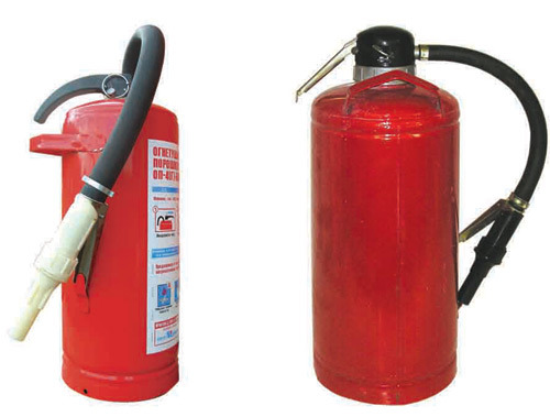 Огнетушители с встроенным газовым источником давления.
