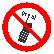 Запрещающий знак, код P 18 запрещается пользоваться мобильным телефоном или переносной рацией
