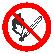 Запрещающий знак, код P 02 запрещается пользоваться открытым огнем и курить