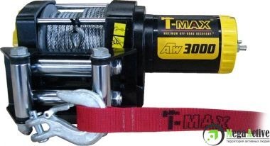 Лебедка для квадроциклов T-max 3000(со стальным тросом)