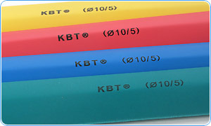 Тонкостенные цветные термоусаживаемые трубки, с коэффициентом усадки 2:1