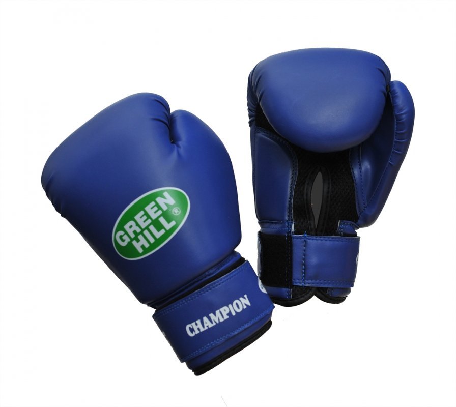 Перчатки боксерские BGC-2040b  Champion Синие 16 oz кз