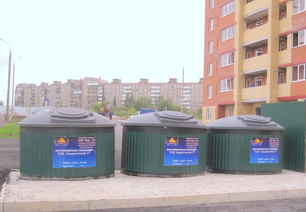 Заглубленные контейнеры для ТБО, вывоз мусора
