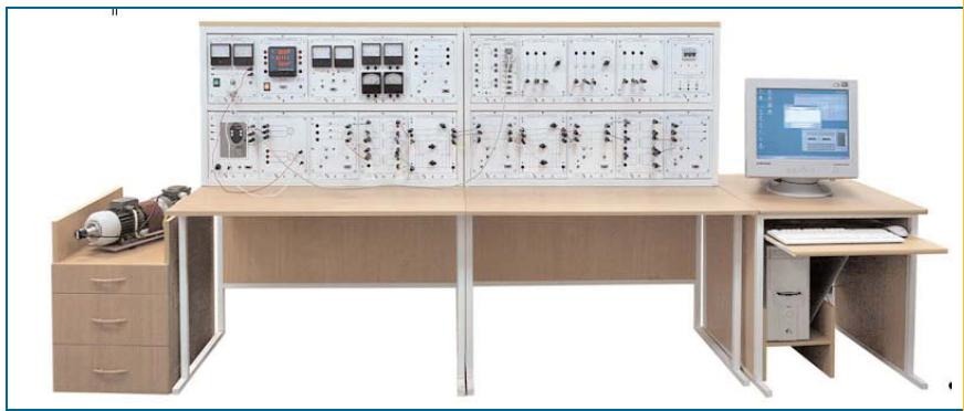 Типовой комплект учебного оборудования Модель электрической системы стендовое компьютерное исполнение МЭС-СК