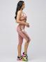 Женский спортивный костюм для фитнеса розового цвета 21107R