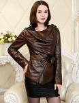 куртка женская из высококачественного кожзама YAGEMILAN KK8805