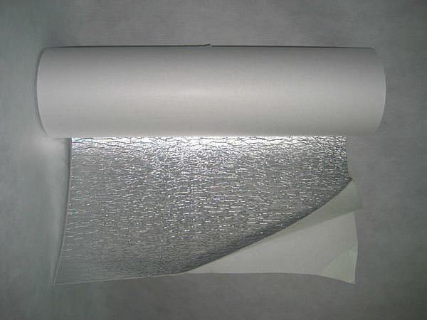 Изолон клеевой фольгированный ППЭ 3005 ( вспененный полиэтилен ) шир.100 см,толщ.5 м