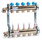 Коллектор Watts HKV/T-10 с расходомерами (на десять контуров) для теплого пола