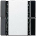 Пульт управления настенный плоский, 2 канал Jung A 500/A creation/A plus черный A42FSW