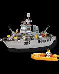 Детский конструктор Sluban ВМФ Военно-Морской Флот «Эсминец» M38-B0125