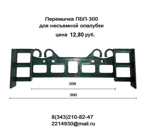 Перемычки для несъемной опалубки