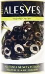 Оливки черные, резанные кольцами, АЛЕСВЕС, ж.б. 4кг (сухой вес 2кг)